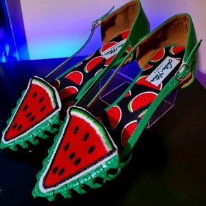 Lulu Hun Designer "Watermelon shoes" Size 40 (8.5)